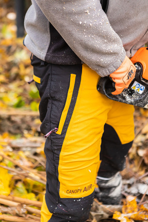 Spodnie antyprzecięciowe Canopy Air-Go 1SBD pomarańczowe