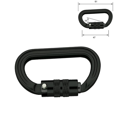Karabinek sprzętowy twist lock