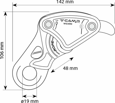 Przyrząd zjazdowy Camp Wizard