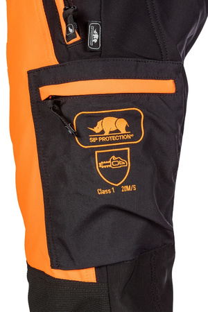 Spodnie antyprzecięciowe Canopy Air-Go 1SBD pomarańczowe