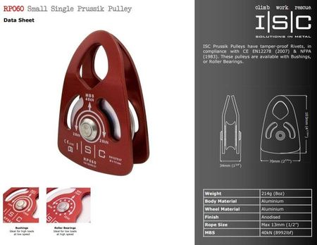 Bloczek ISC Swing Cheek 40kN