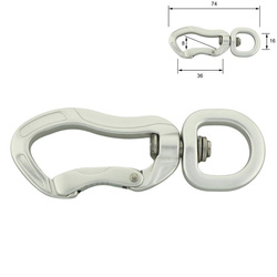 Karabinek sprzętowy z krętlikiem