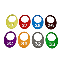 GEFA - znacznik roku plastikowy - żółty 2026