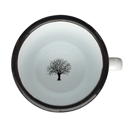 Kubek emaliowany LIŚCIE