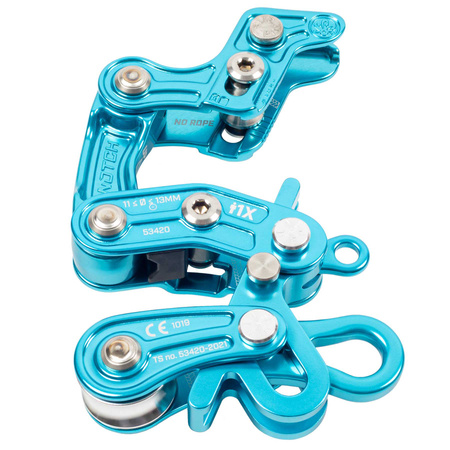 Przyrząd NOTCH ROPE RUNNER PRO turkusowy